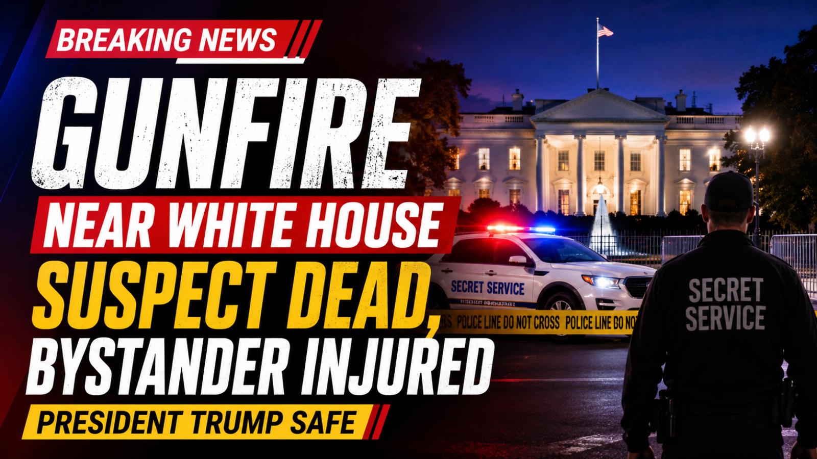 White House Checkpoint Shooting Suspect Dead, Bystander Hurt