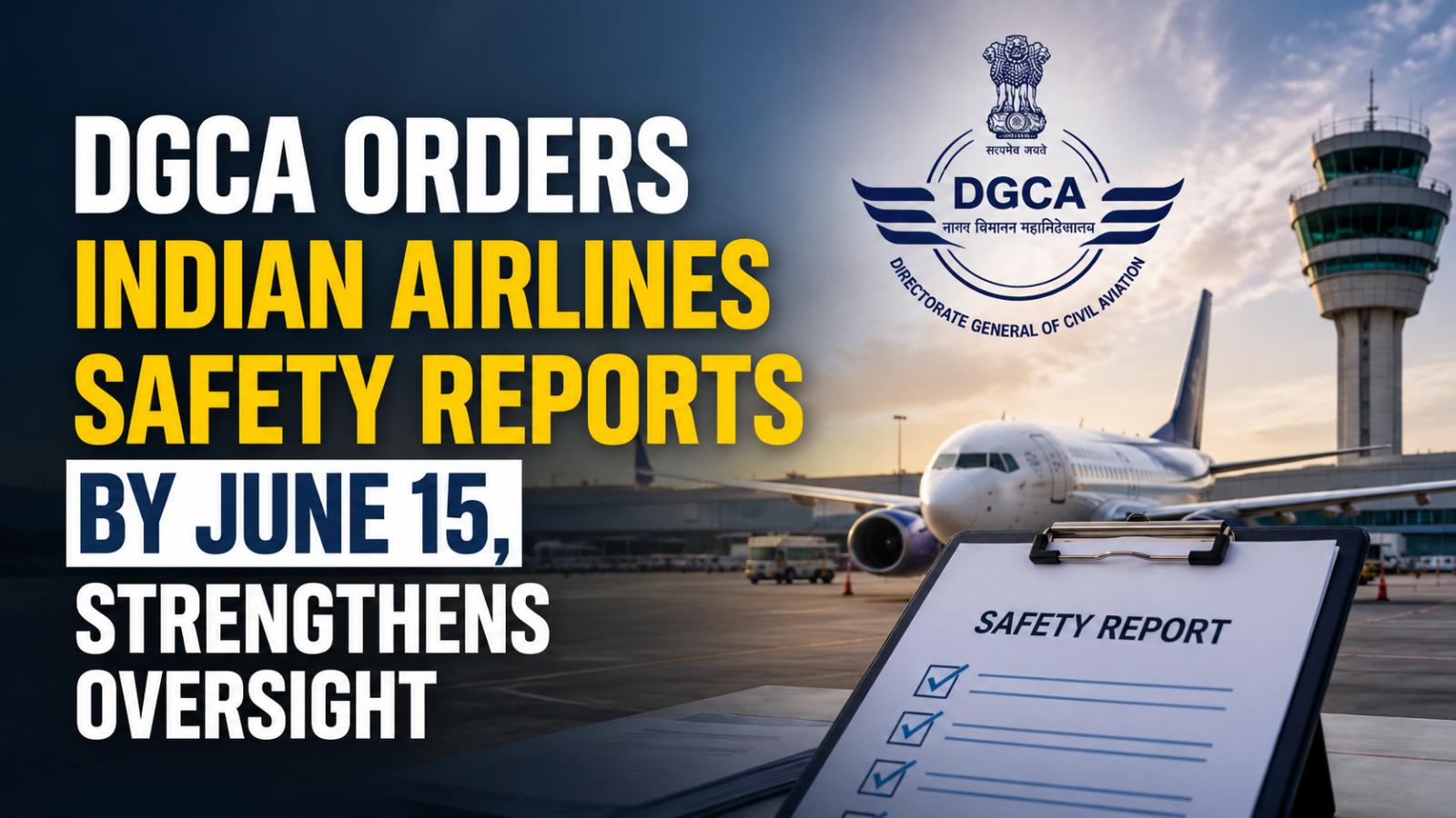 DGCA Orders Indian Airlines Safety Reports by June 15, Strengthens Oversight