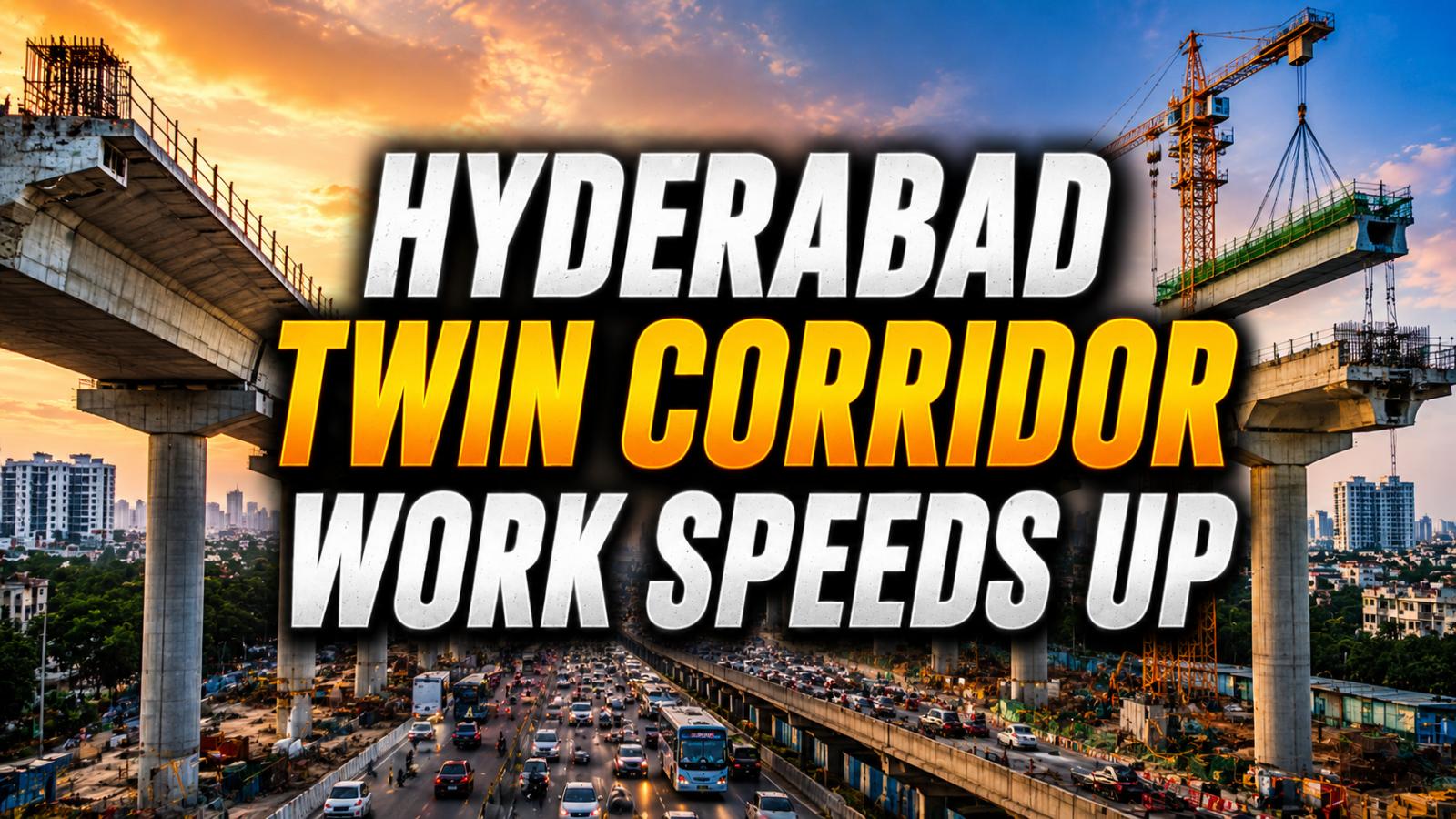Hyderabad Twin Elevated Corridor Work Speeds Up