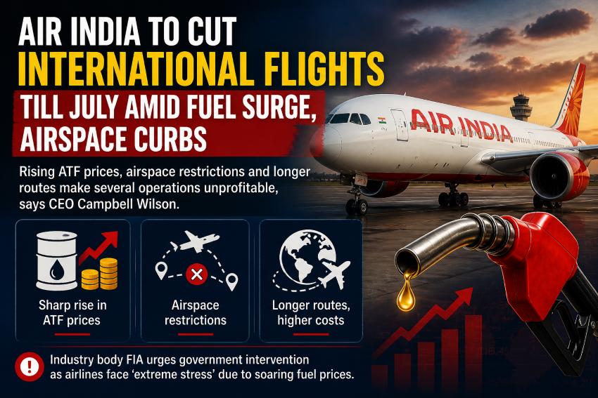 Air India Cuts International Schedules As Aviation Costs Soar