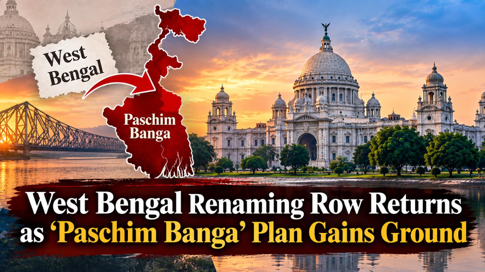 West Bengal Renaming Row Returns as ‘Paschim Banga’ Plan Gains Ground