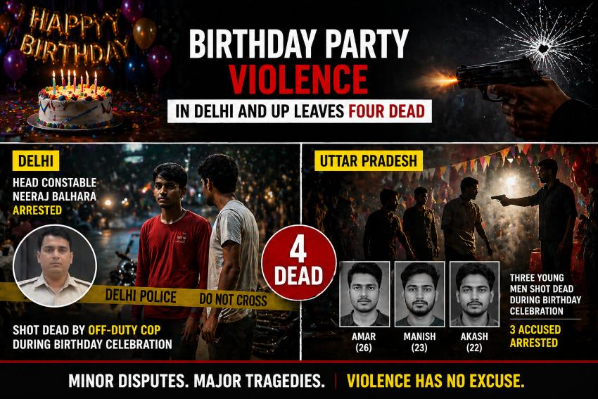 2 Birthday Parties Turn Deadly in Delhi and UP, Four Killed