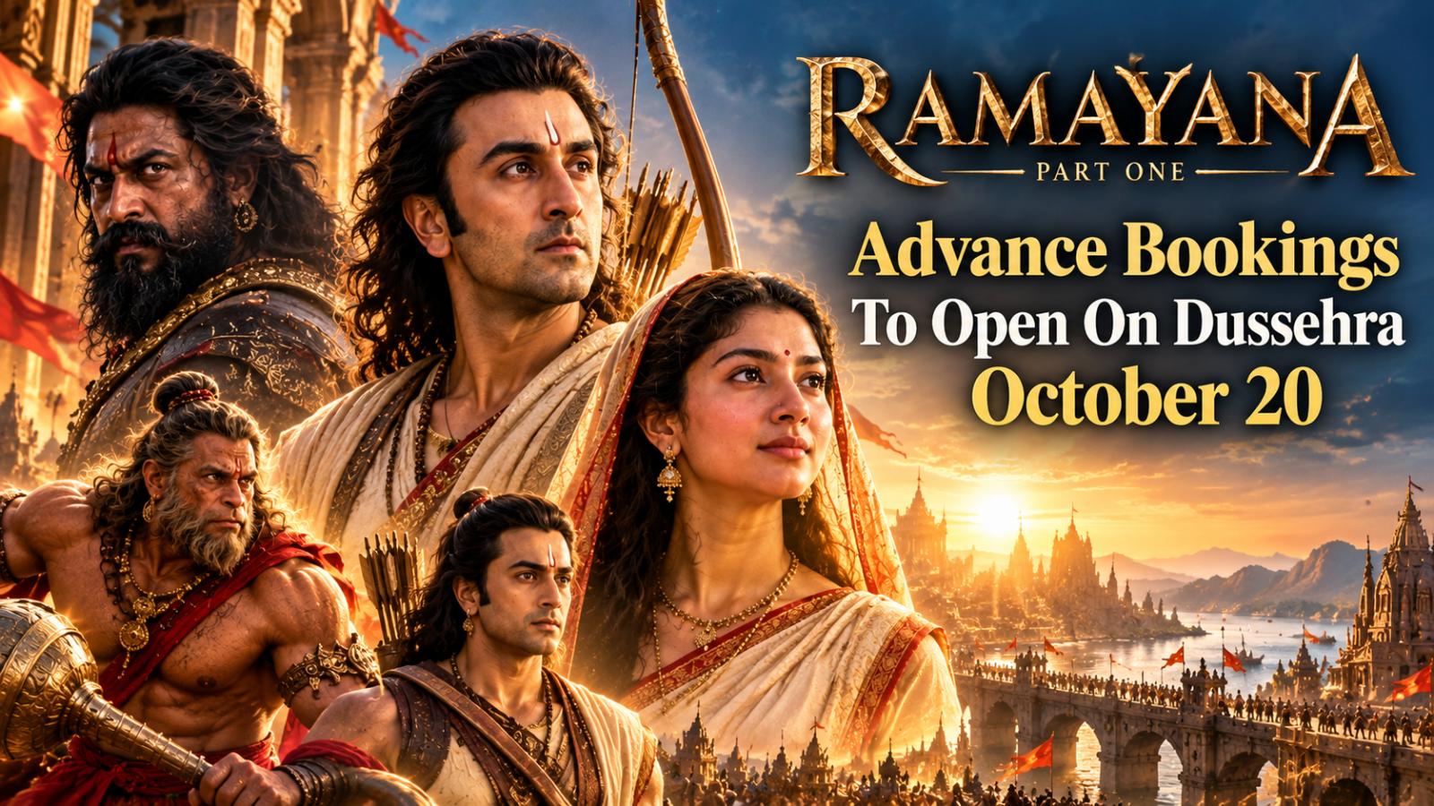 Ramayana Part One Advance Bookings To Open On Dussehra October 20