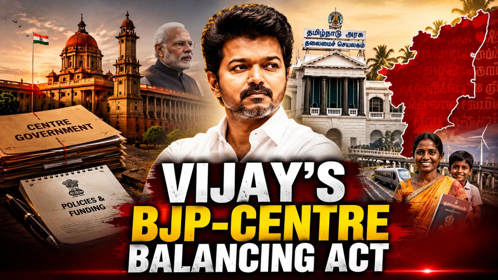 Vijay’s BJP-Centre Balancing Act Reshapes TN Politics