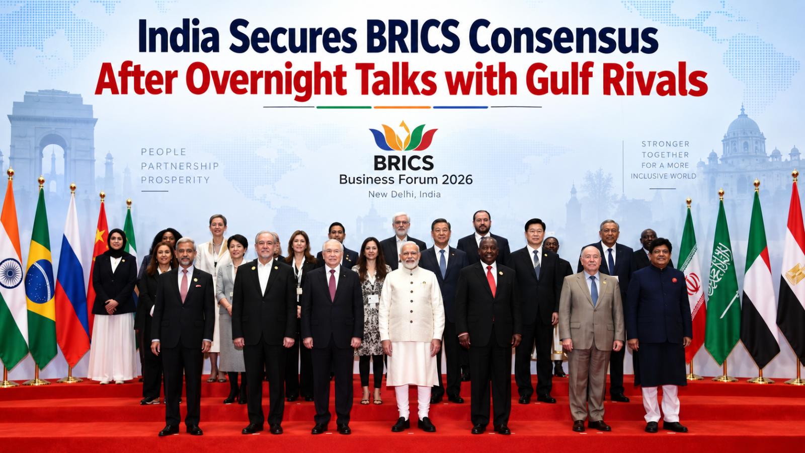 India secures BRICS joint statement consensus after overnight talks