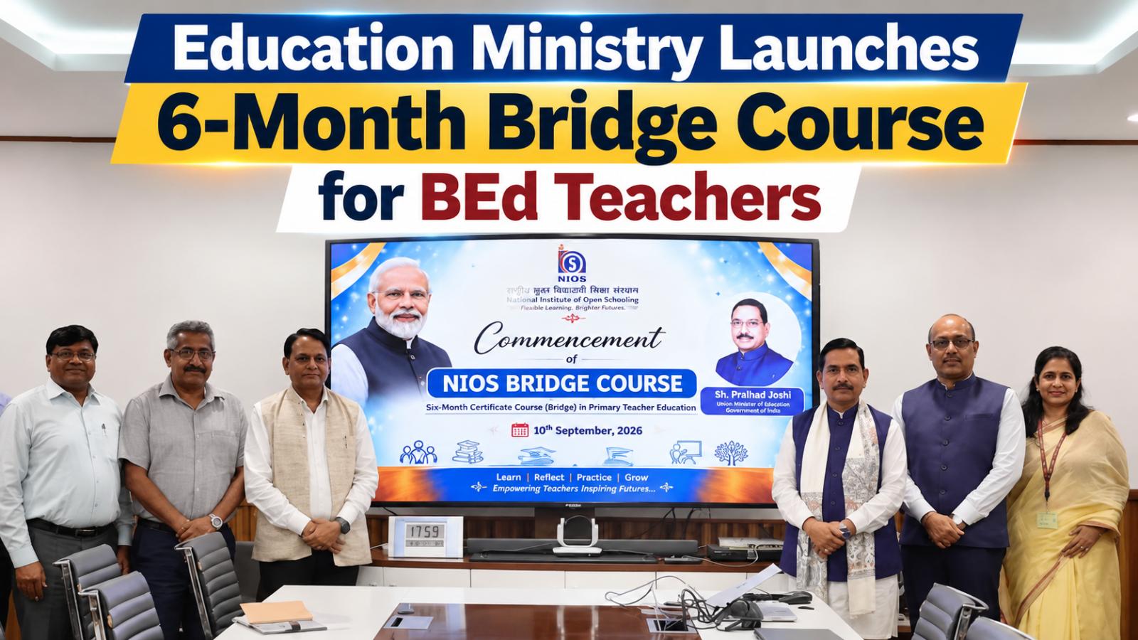 Education Ministry launches 6-month bridge course for BEd teachers