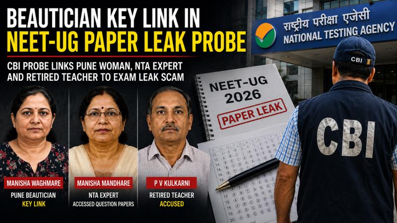 Beautician Key Link In NEET-UG Paper Leak Probe