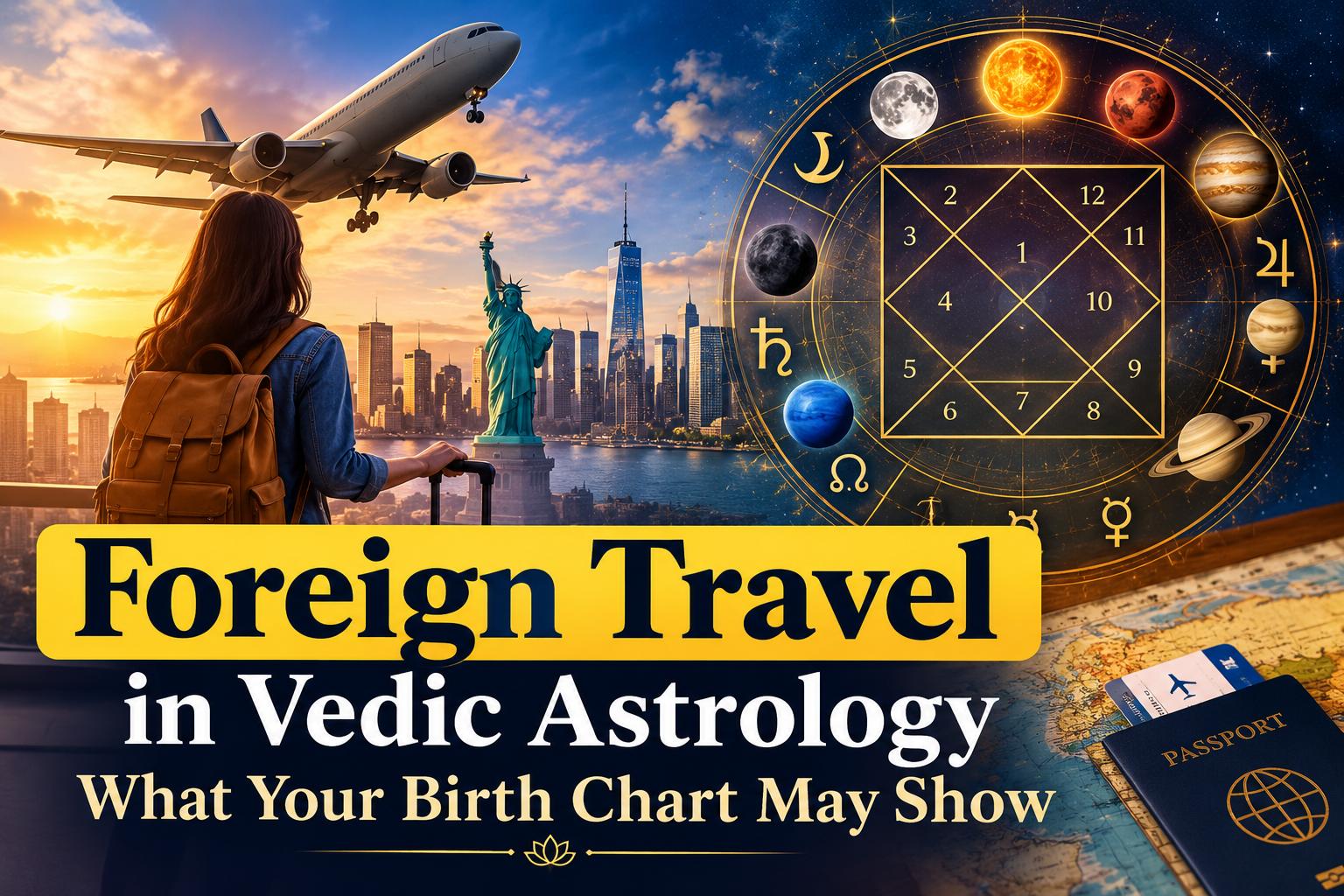 Foreign Travel in Vedic Astrology: What Your Birth Chart May Show