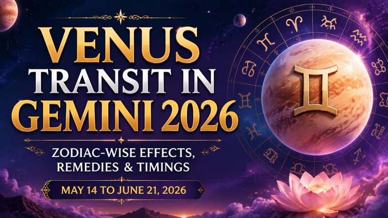 Venus Transit in Gemini 2026: Zodiac-Wise Effects, Remedies, and Timings