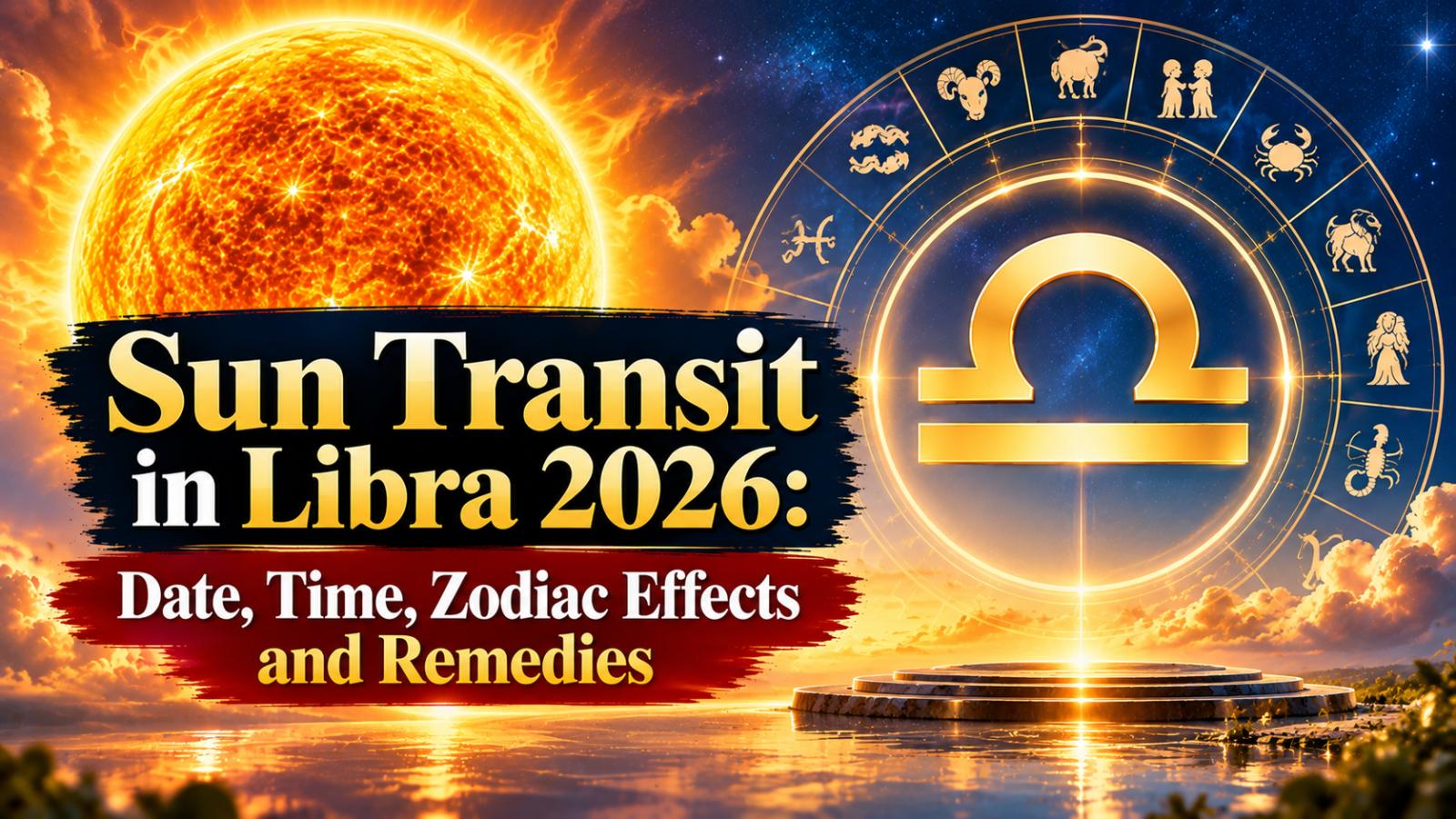 Sun Transit in Libra 2026: Date, Time, Effects and Remedies