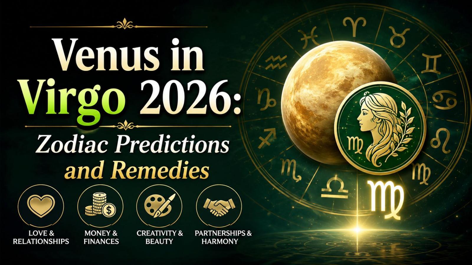 Venus in Virgo 2026 Zodiac Predictions and Remedies