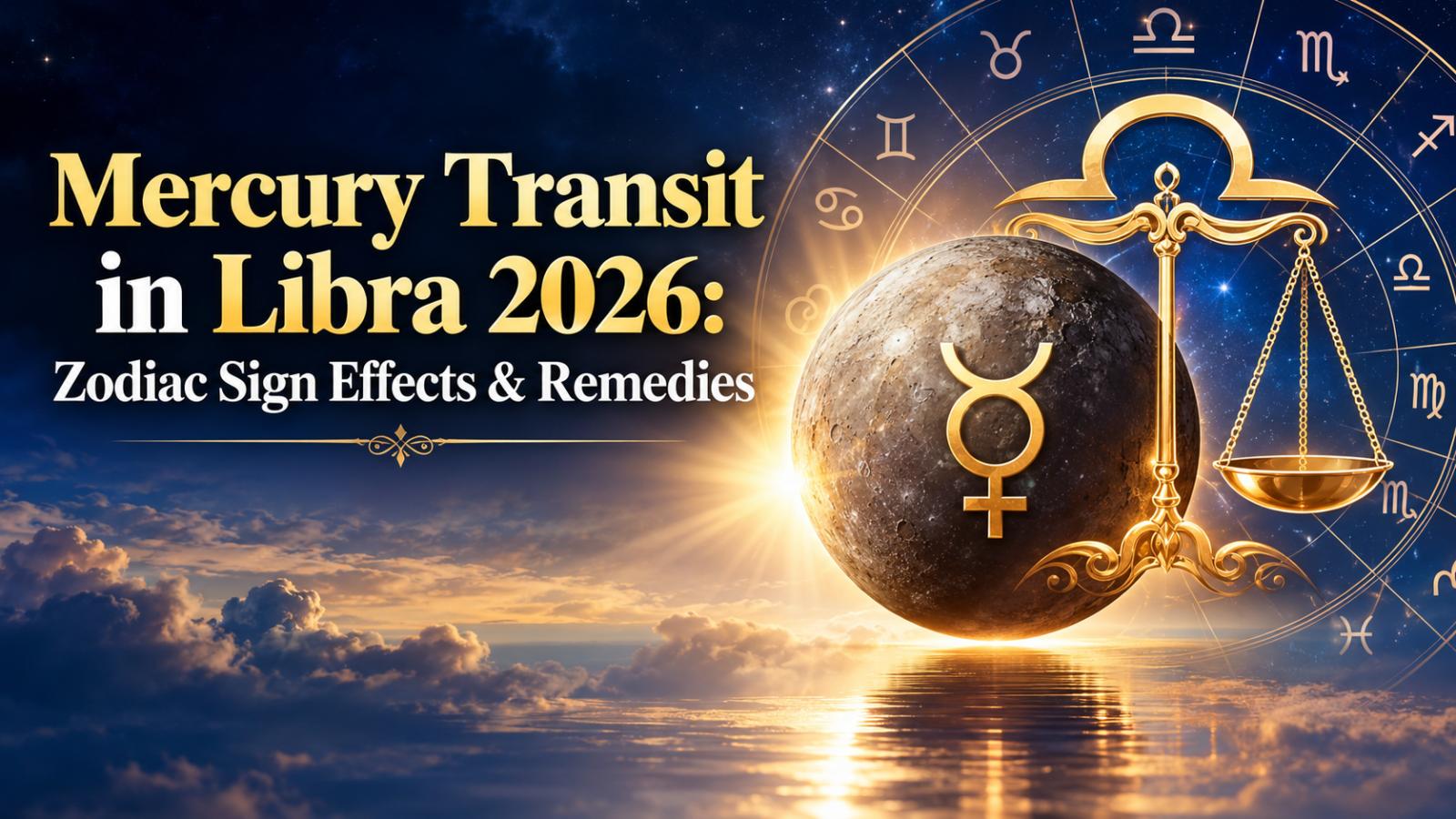 Mercury Transit in Libra 2026: Zodiac Sign Effects & Remedies