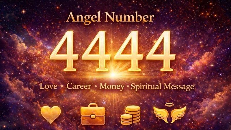 Angel Number 4444 Meaning Love, Career, Money, Spiritual Message & Divine Protection