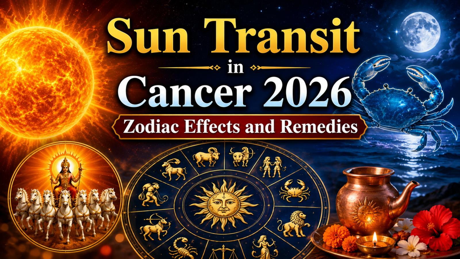 Sun Transit in Cancer 2026 Zodiac Effects and Remedies