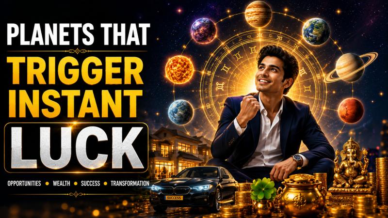 Planets That Bring Sudden Luck in Astrology