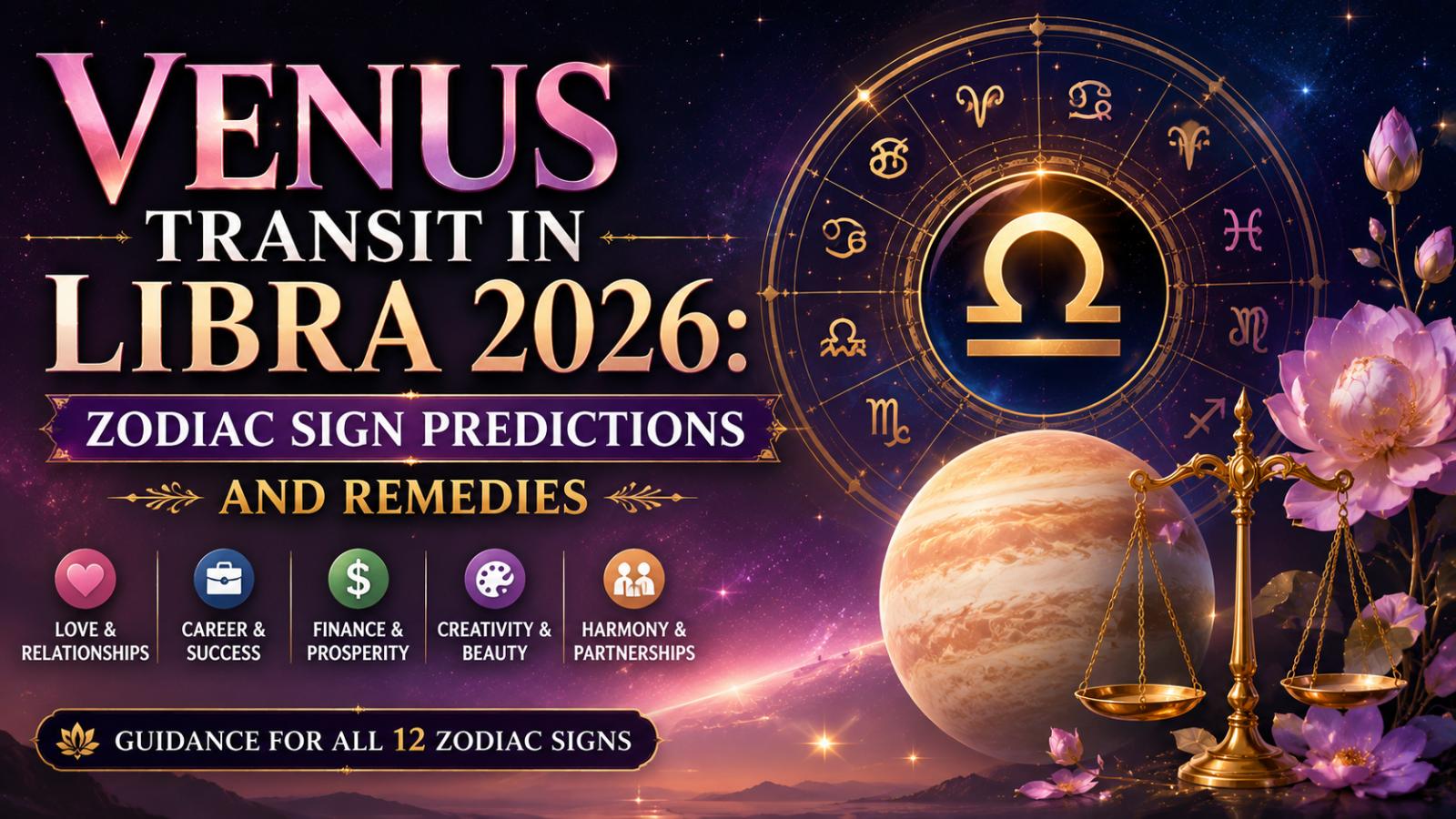 Venus Transit in Libra 2026: Zodiac Sign Predictions and Remedies
