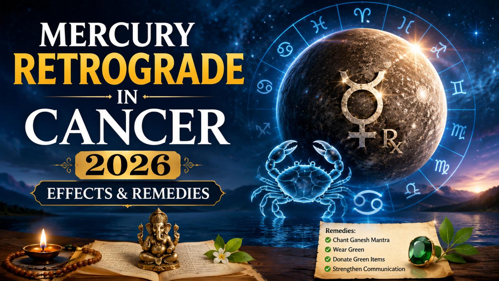 Mercury Retrograde in Cancer 2026 Effects & Remedies