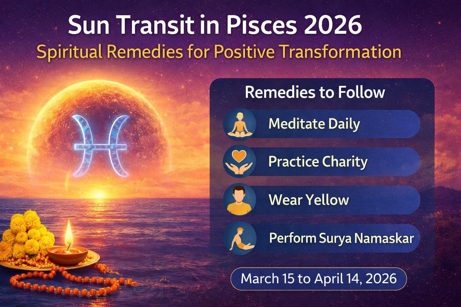 Sun Transit in Pisces 2026  Spiritual Growth and Personal Transformation