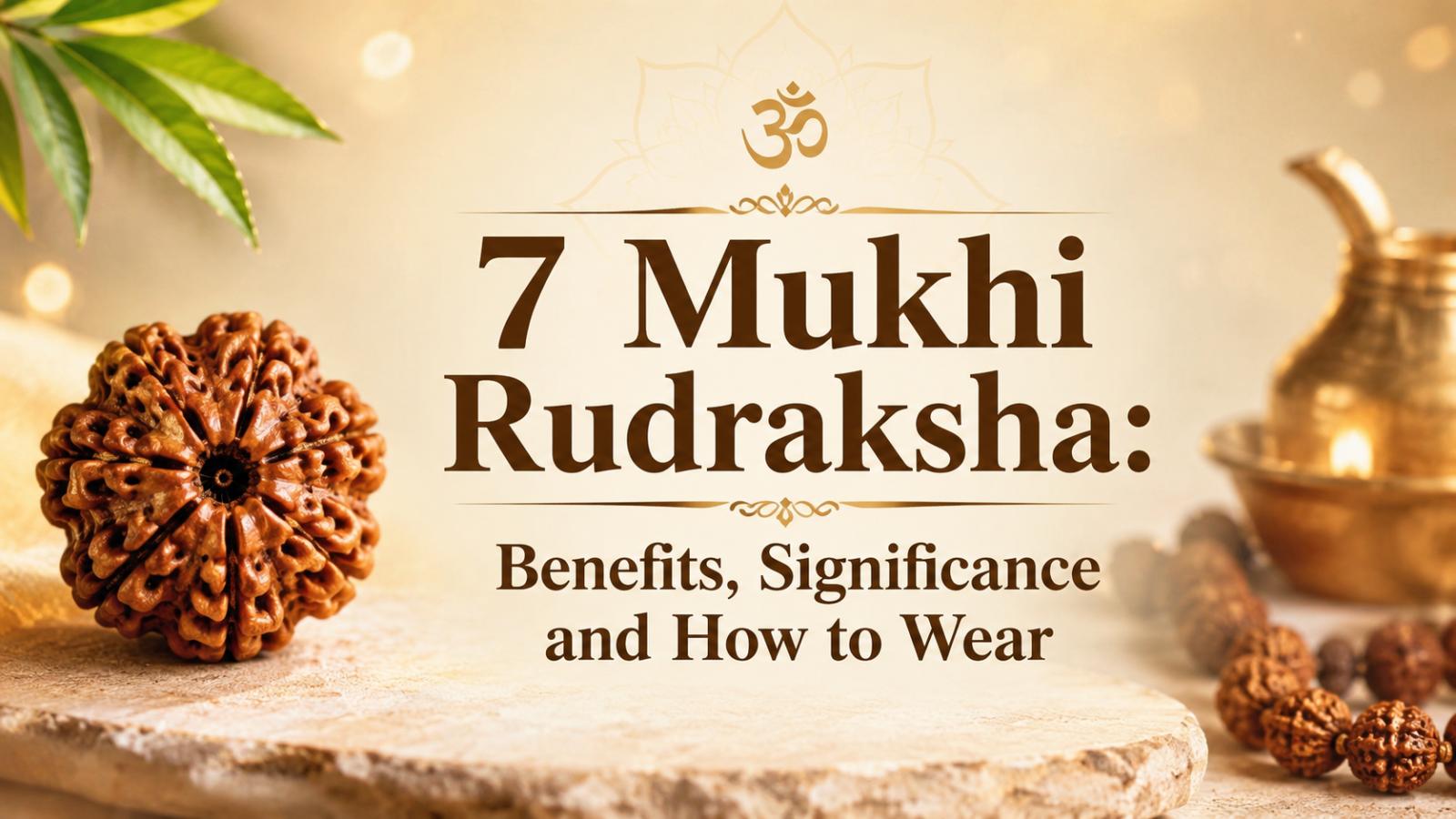 7 Mukhi Rudraksha: Benefits, Significance and How to Wear