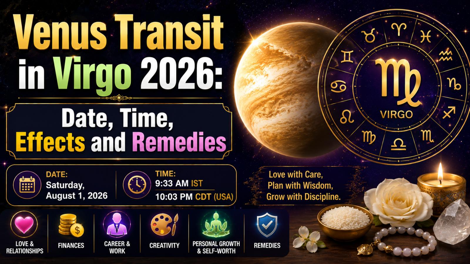Venus Transit in Virgo 2026 Date, Time, Effects and Remedies