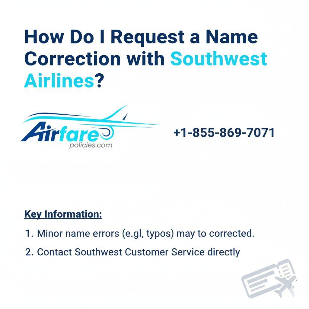 How Do I Request a Name Correction with Southwest Airlines?