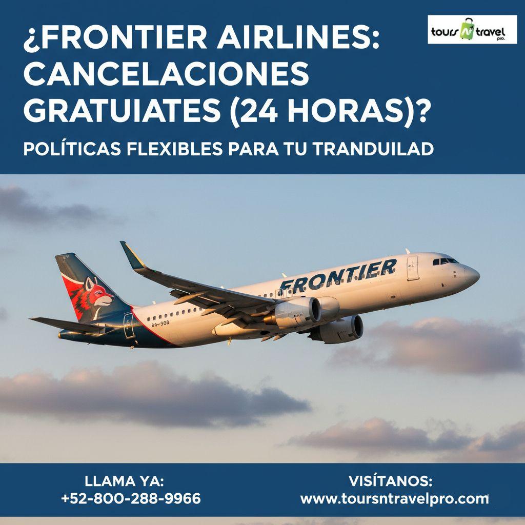 ¿Ofrece Frontier Airlines cancelaciones gratuitas dentro de las 24 horas?