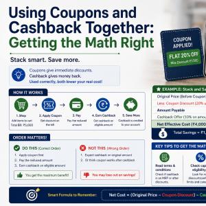 Using Coupons and Cashback Together: Getting the Math Right