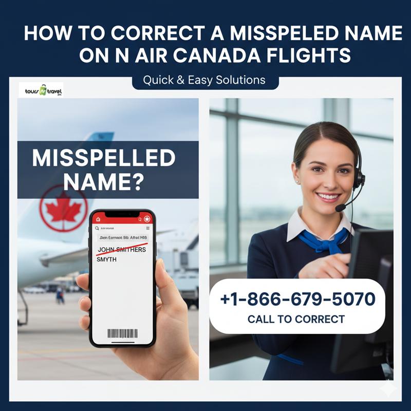 How to Correct a Misspelled Name on Air Canada Flights +1-866-679-5070