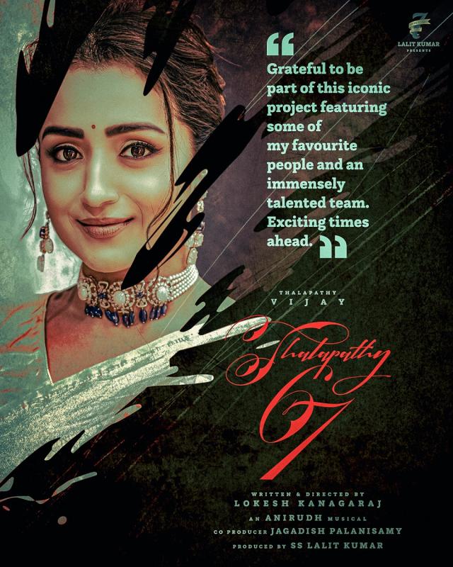 Trisha Krishnan On Board For Thalapathy 67