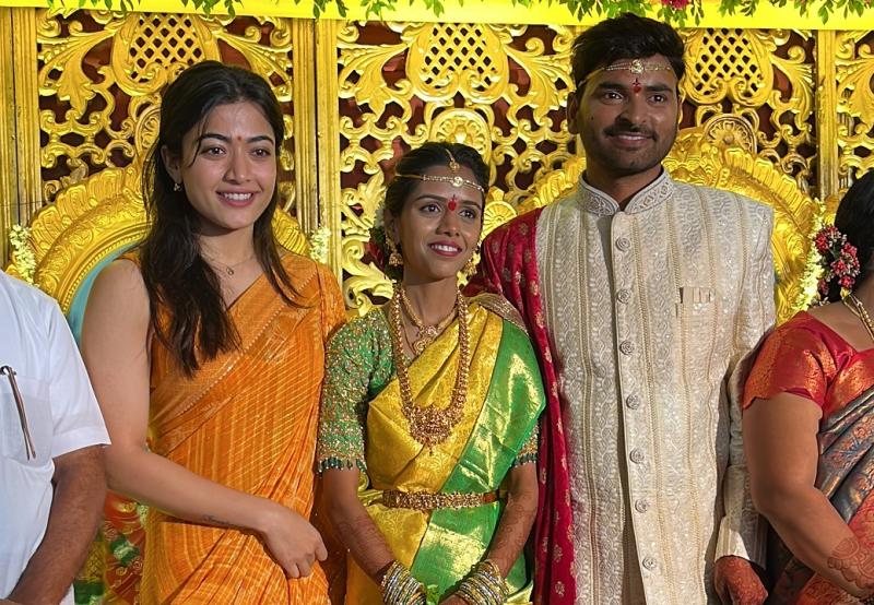Rashmika Mandanna Graces The Wedding Of Her Assistant