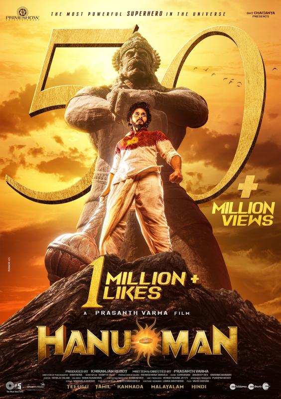 Prasanth Varma’s Pan India Movie HANU-MAN Teaser Clocks 50 M+ Views