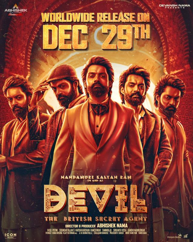 Nandamuri Kalyan Ram's Periodic Spy thriller Devil Releasing on December 29th