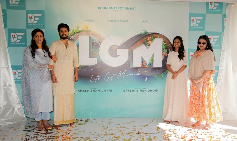 Dhoni Entertainment's first film 'L.G.M' begins with puja!