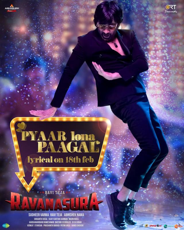 Ravanasura Second Single Pyaar Lona Paagal Lyrical On February 18th