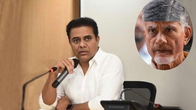 KTR reacts to CBN's health issue