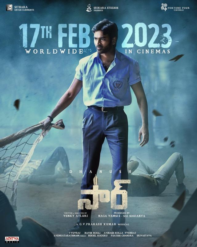 Dhanush’s Telugu-Tamil bilingual Sir/Vaathi set to hit theatres on February 17, 2023