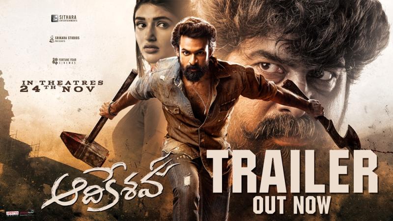 Panja Vaisshnav Tej shines in a rollicking mass avatar in Aadikeshava Theatrical Trailer!