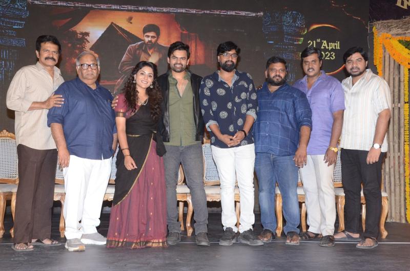Virupaksha: Supreme Hero Sai Dharam Tej introduces Main Characters in a grand event
