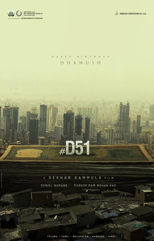 Dhanush, Sekhar Kammula's #D51 Announced