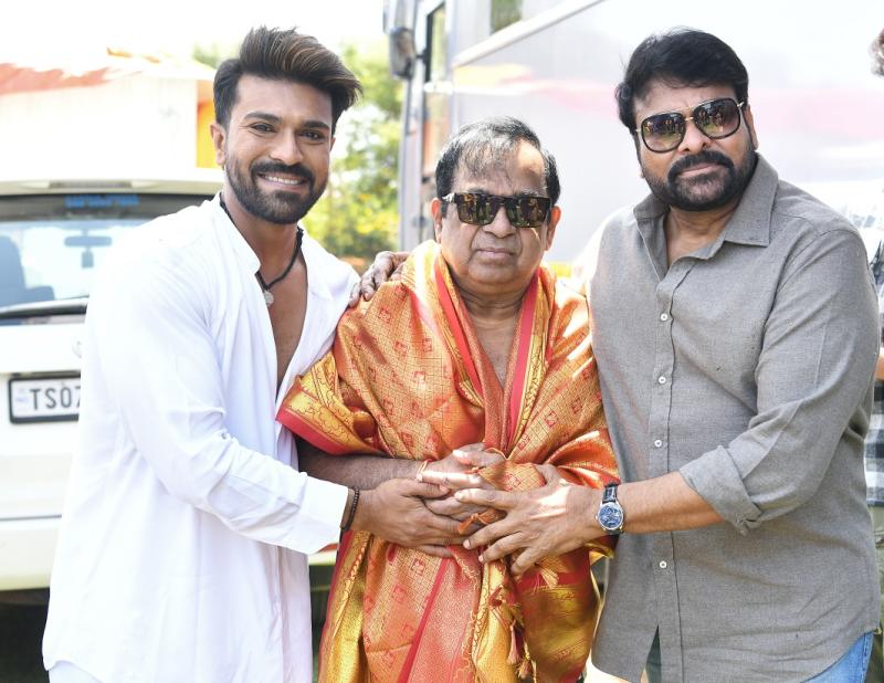 Chiranjeevi, Ram Charan praise Brahmanandam's performance in 'Ranga Marthanda'