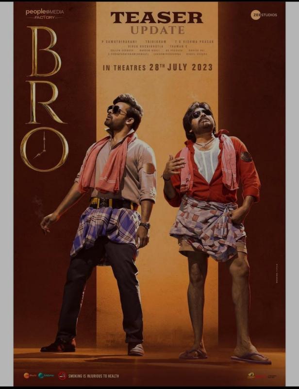 Unveiling the Sensational Look of Pawan Kalyan and Sai Dharam Tej in 'BRO'