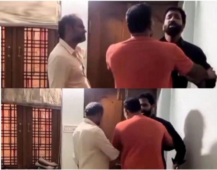 Viral Video Manchu Vishnu attacks Manchu Manoj