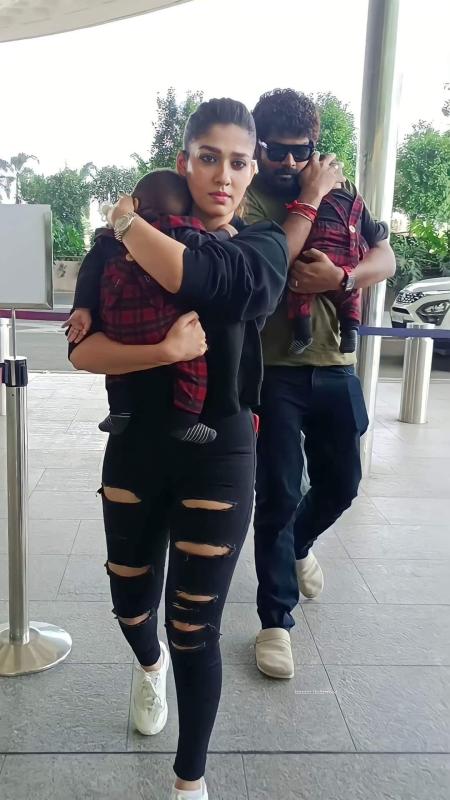 Pic Talk  Nayanthara and Vignesh Shivan with their kids