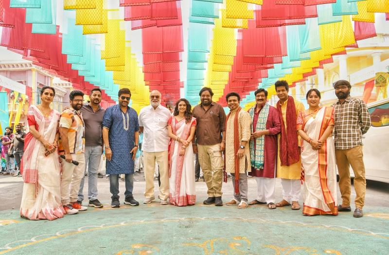 K Raghavendra Rao Visits The Set Of Megastar Chiranjeevi, Movie Bholaa Shankar