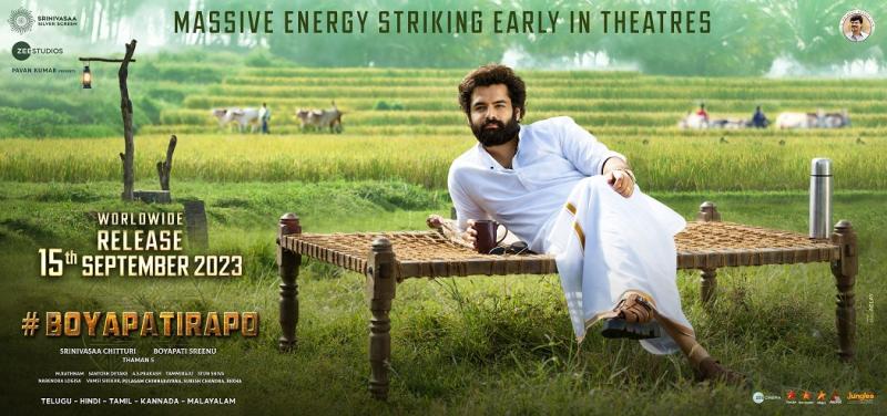 #BoyapatiRAPO Striking Early in Theatres On Sep 15th