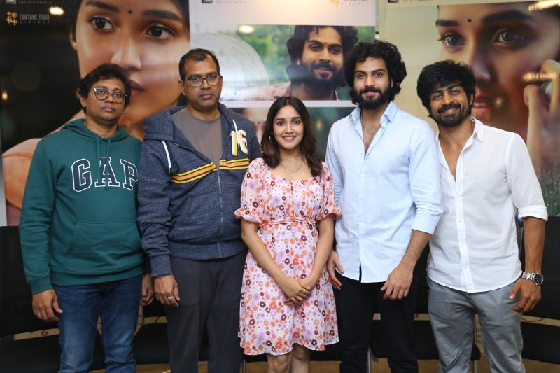 Cast and crew of Butta Bomma thank the audience in the post release press meet