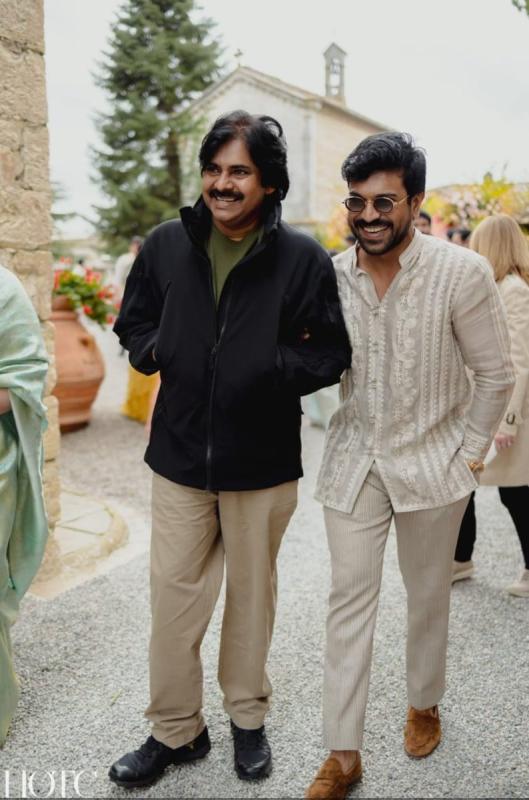Pic Talk  Pawan Kalyan and Ram Charan in single frame