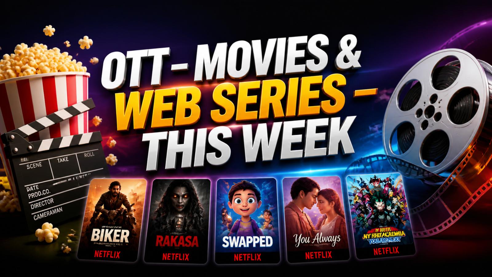 Top OTT Releases 27th April &ndash; 3rd May, 2026: Biker, Rakasa, Swapped And More