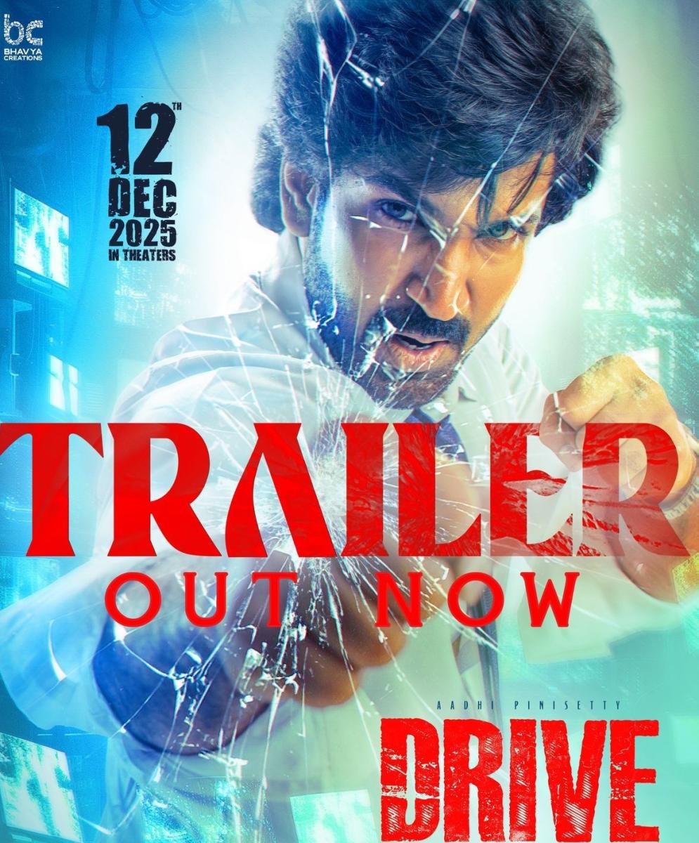 Aadi Pinishetty&rsquo;s Thriller Drive Trailer Out, Releasing In Theatres On December 12