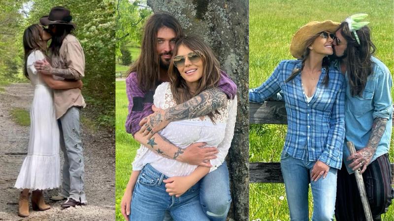 Elizabeth Hurley and Billy Ray Cyrus Confirm Romance With Passionate Kisses and Tennessee Getaway